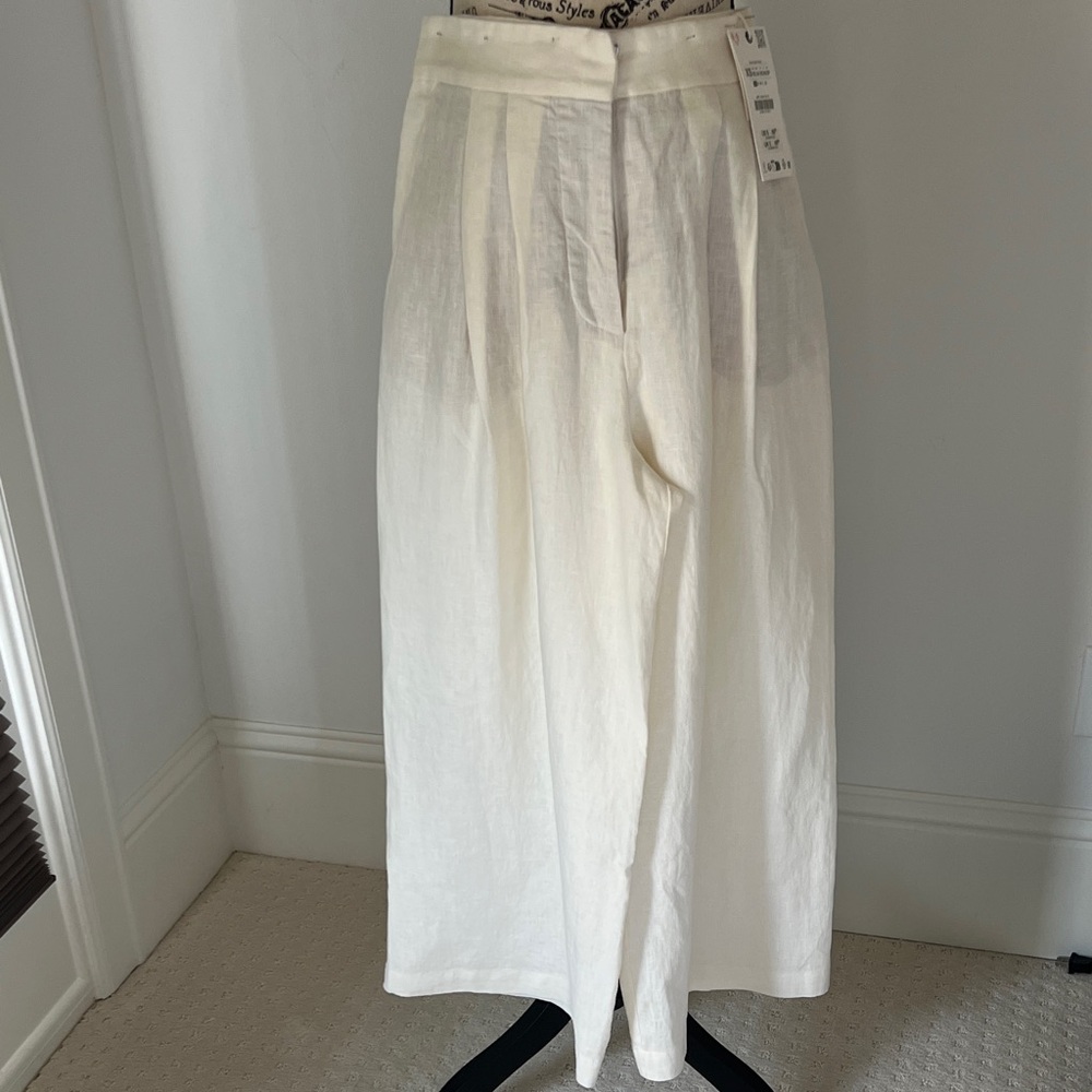 NWT Ladies Ivory Linen Cullottes